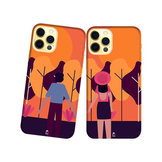 Forever Together Slim Hard Couple Phone Case
