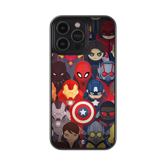 Mini Superheros Glossy Metal Case