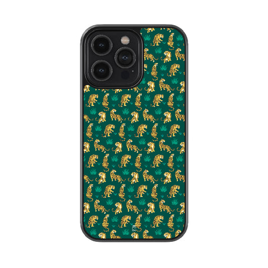 Tiger Pattern glossy metal case