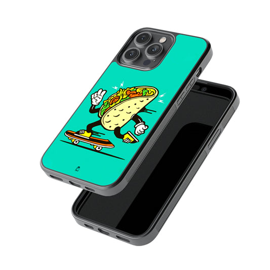 Taco On Time Glossy Metal Case