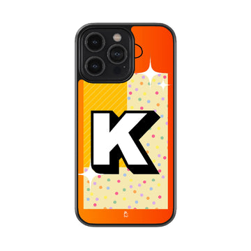 Alphabet - K Glossy Metal Case