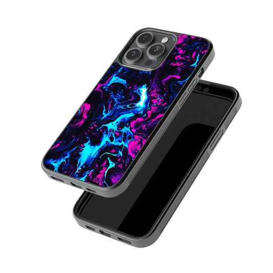 Space Fluid Liquid Design Glossy Metal Case