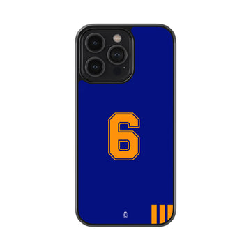 Jersery Number 6 Glossy Metal Case