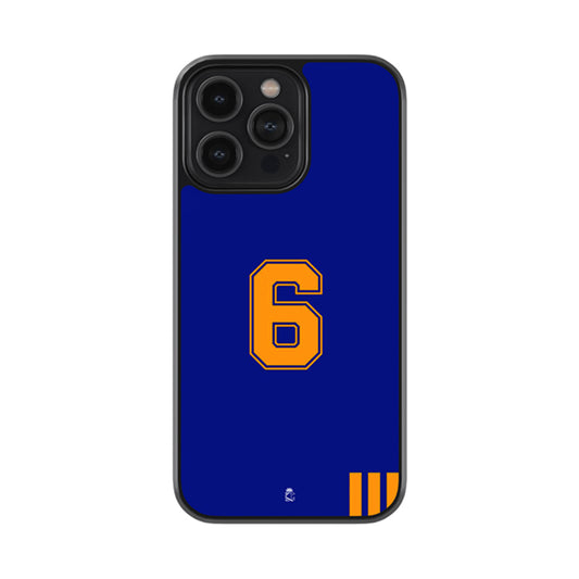Jersery Number 6 Glossy Metal Case