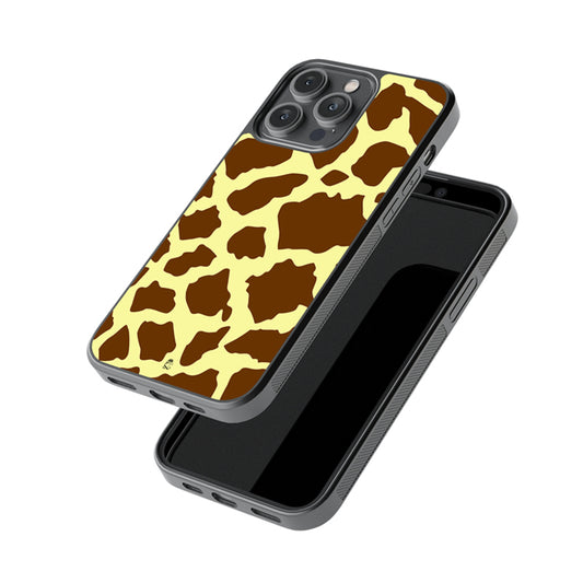Deer Animal Skin Pattern Glossy Metal Case
