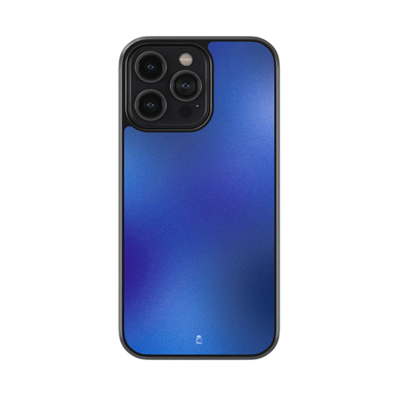 Deep Blue Noir Gradient Glossy Metal Case