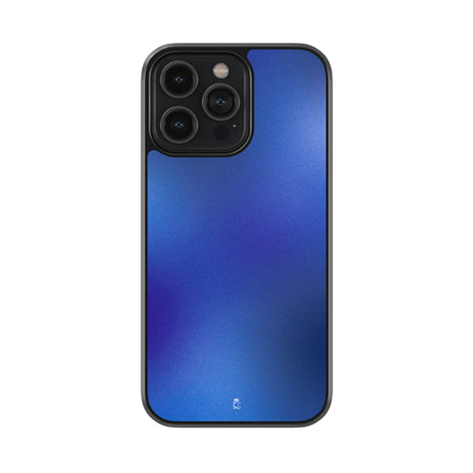 Deep Blue Noir Gradient Glossy Metal Case