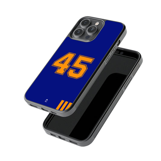 Jersey Number 45 Glossy Metal Case
