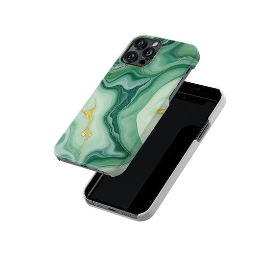 Abstractive Green Marble Slim Hard Case