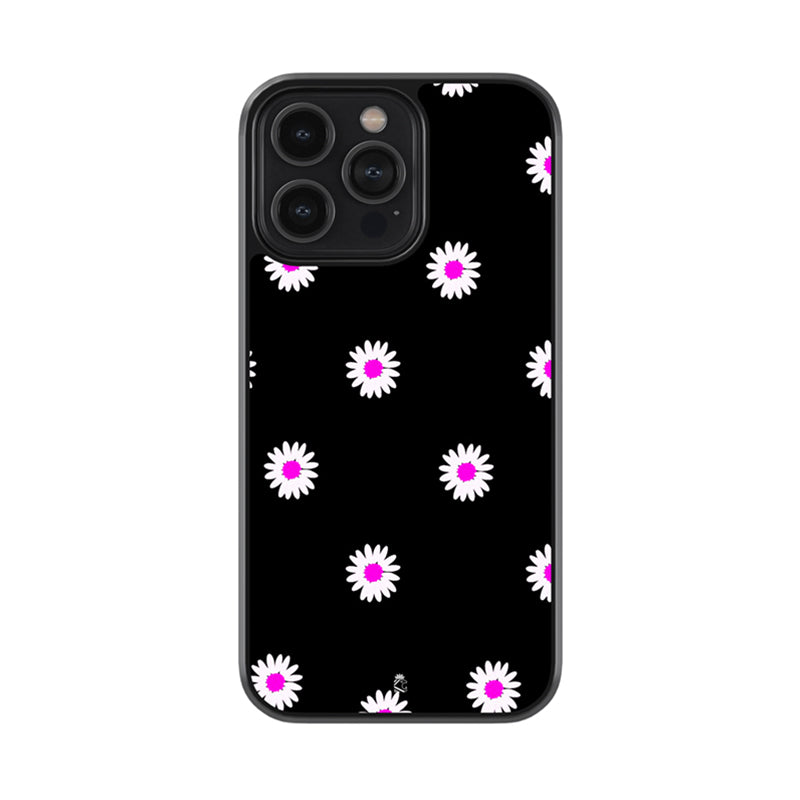 Blooming Flowers Pattern Glass Case