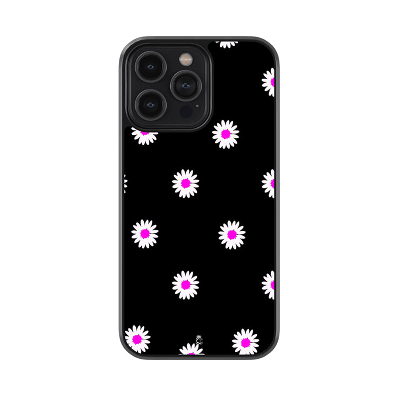 Blooming Flowers Pattern Glossy Metal Case