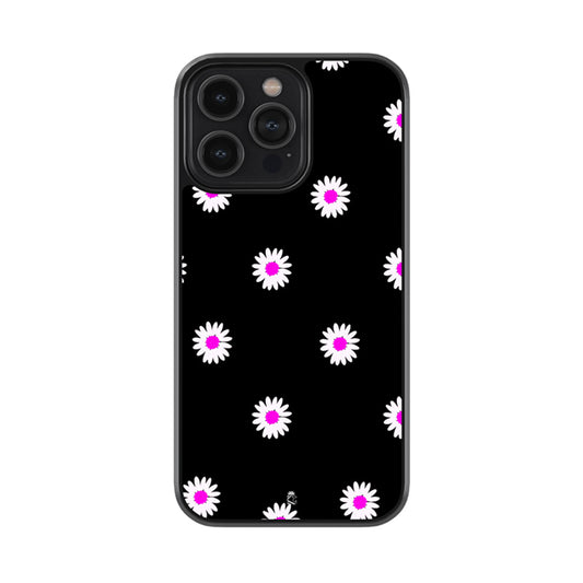Blooming Flowers Pattern Glossy Metal Case
