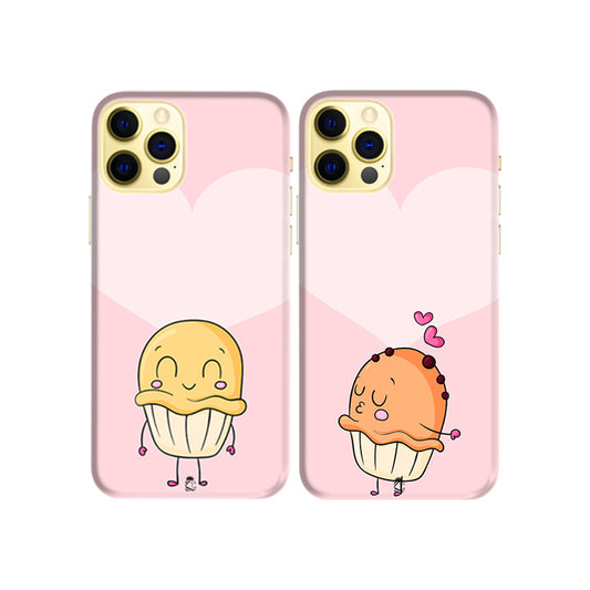 Cupcakes Slim Hard Couple Phone Case