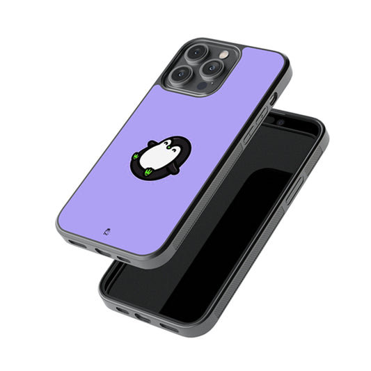 Little Crested Penguin Glossy Metal Case