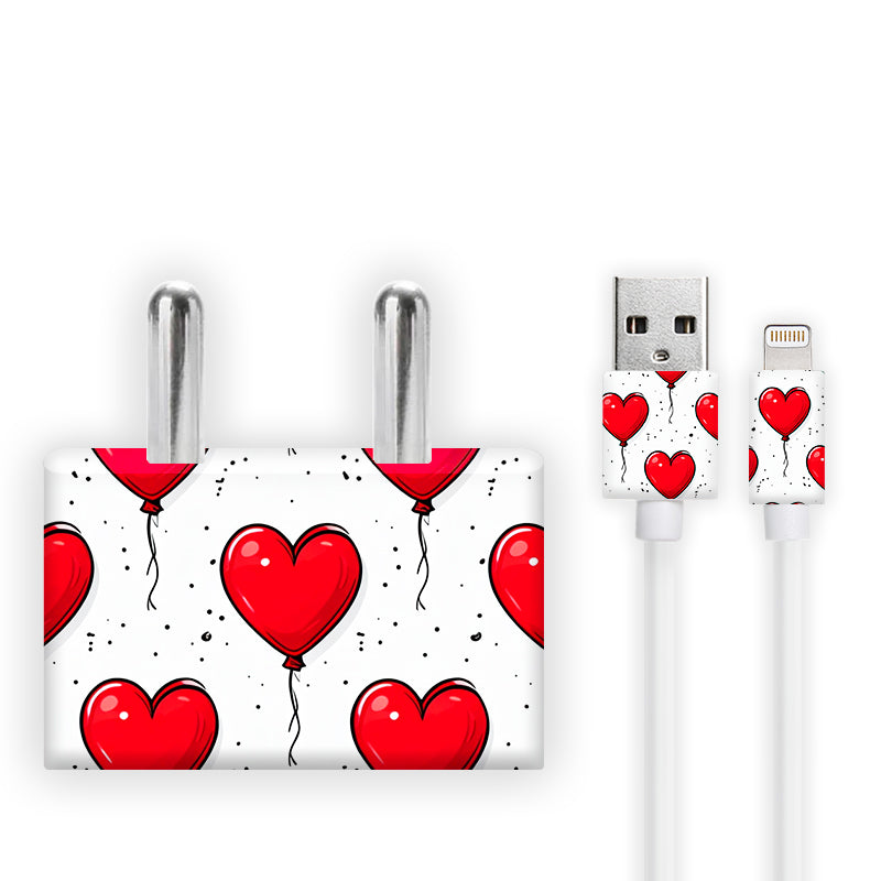 Red Heart Balloon Charger Skin