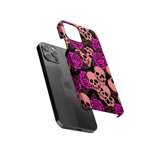 Floral Skull Slim Hard Case