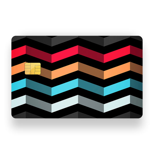 Abstractive Stripes Debit Card Skin