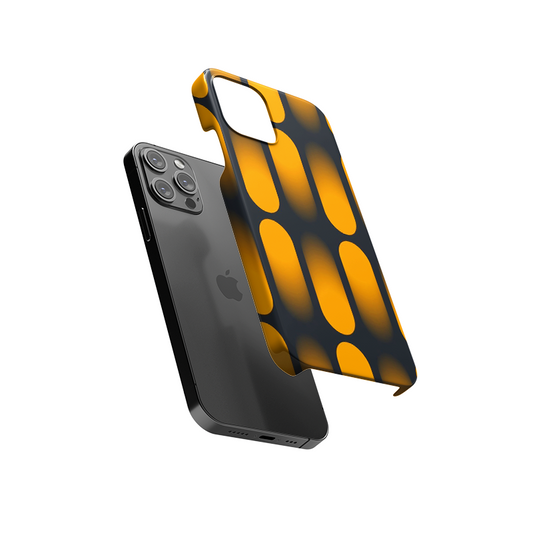 Orange Oval Pattern Slim Hard Case