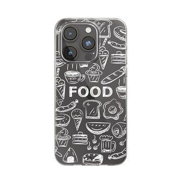 Foodie Clear Silicone Case