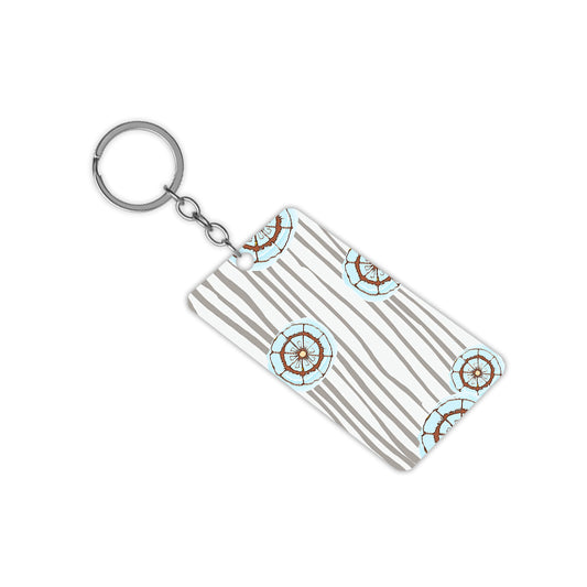 Orange Swirl Keychain