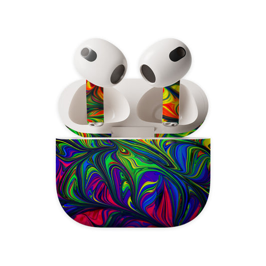 Colourful Fluid Earbuds Skin