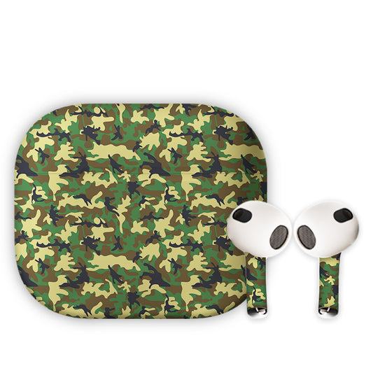 Green Camo Earbuds Skin