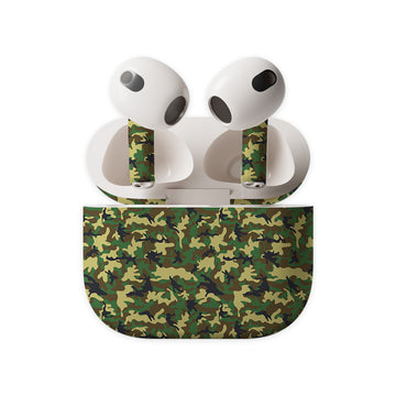 Green Camo Earbuds Skin