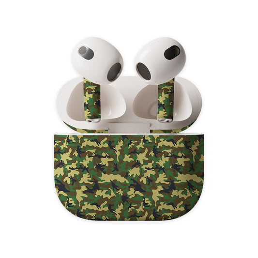 Green Camo Earbuds Skin