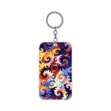 Swirl Bushes Keychain