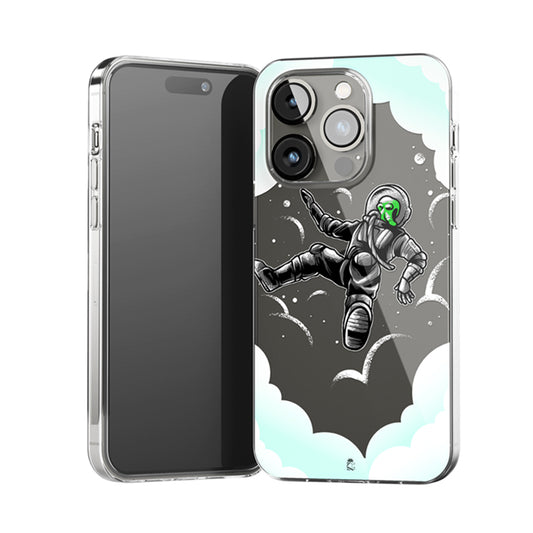 UFO Astronaut Clear Silicone Case
