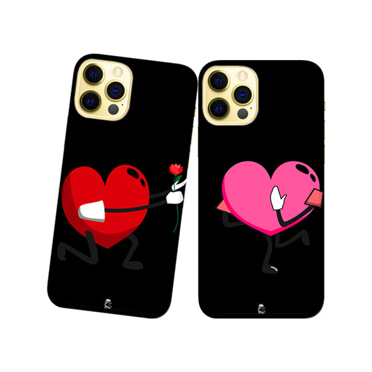 Love Me Back Slim Hard Couple Phone Case