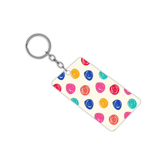 Colourful Swirls Keychain