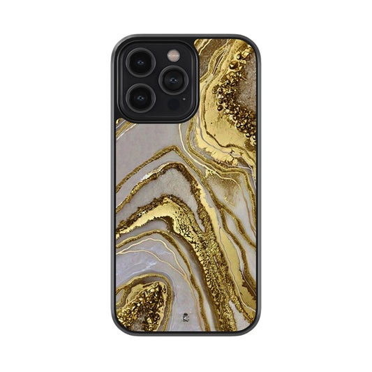 Golden Emperador Marble Glossy Metal Case