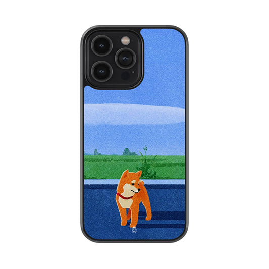 Playing Husky Puppy Glossy Metal Case