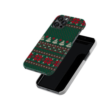 Christmas Knit Pattern Slim Hard Case