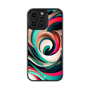 Spiral Curve Glossy Metal Case
