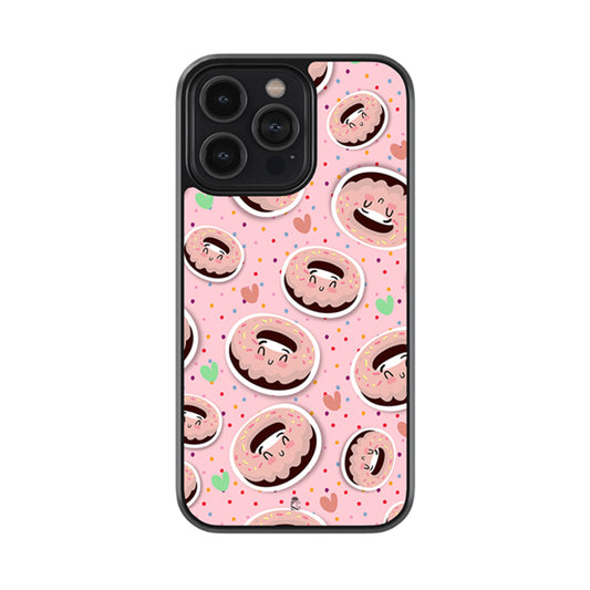Doughnut Pattern Glossy Metal Case