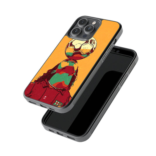Football Trick Glossy Metal Case