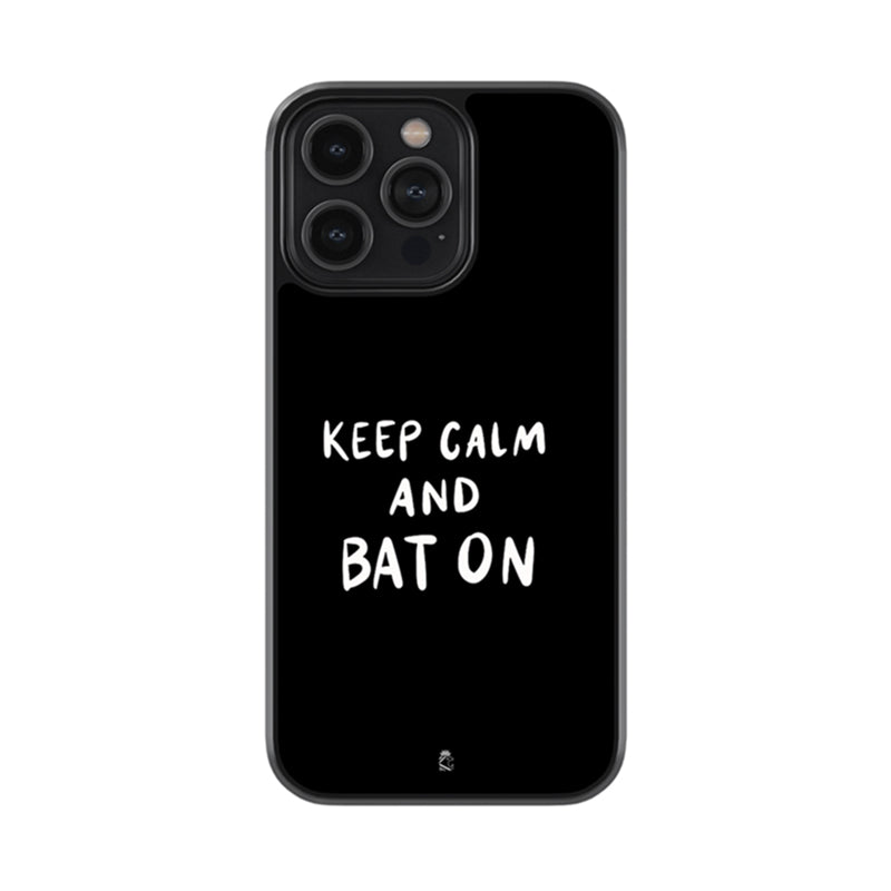 Keep Calm and Bat On Glossy Metal Case