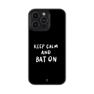 Keep Calm and Bat On Glossy Metal Case