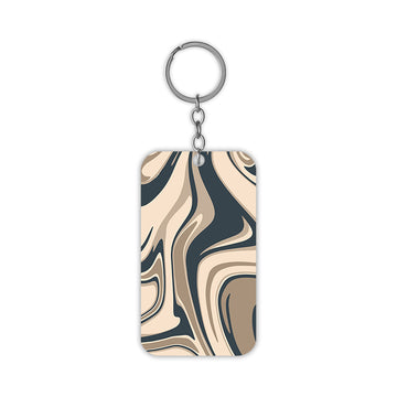 Brown Swirl Keychain