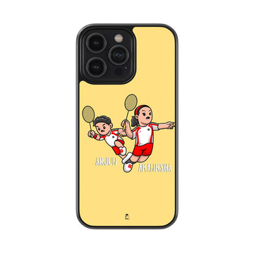 Custom Badminton Squad Glossy Metal Case