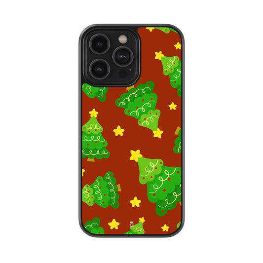 Cute Little Fir Trees Glossy Metal Case