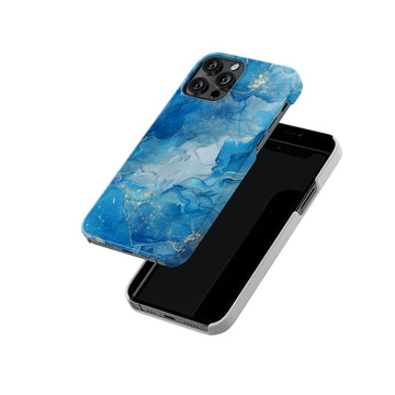 Blue Granite Marble Slim Hard Case