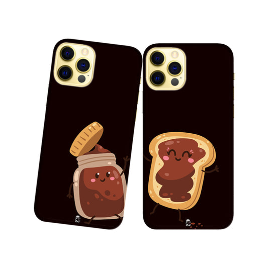 Bread and Peanut Butter  Slim Hard Couple Phone Case