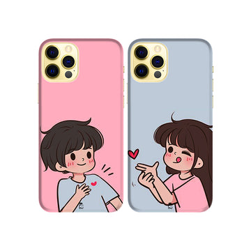 Cupid Shot Slim Hard Couple Phone Case