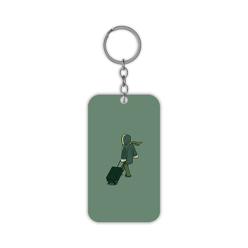 Alone Traveller Keychain