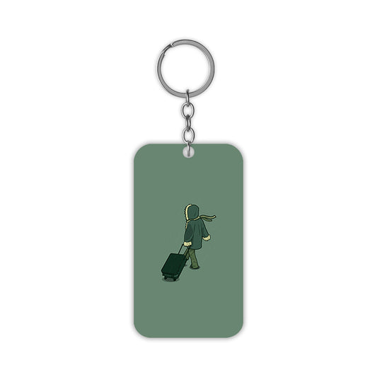 Alone Traveller Keychain