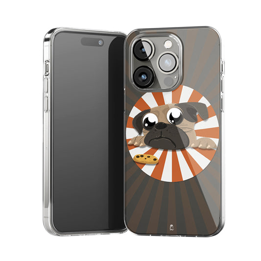 Cute Pug Clear Silicone Case
