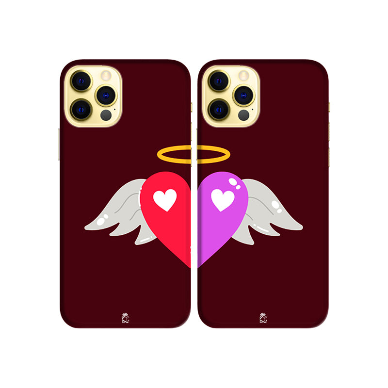 Blessed Hearts Slim Hard Couple Phone Case